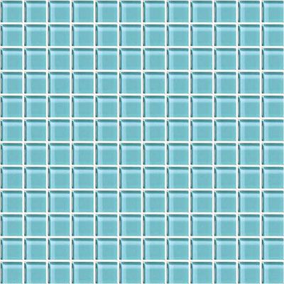 American Olean American Olean Color Appeal Mosaic 1 x 1 Fountain Blue Tile & Stone