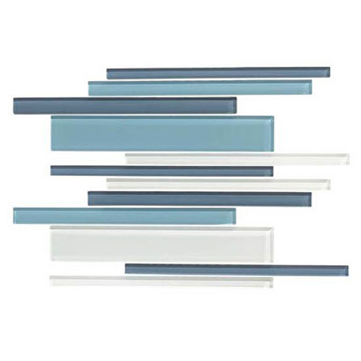 American Olean American Olean Color Appeal Glass Blends Mosaic 12 x 16 Blue Moon Tile & Stone
