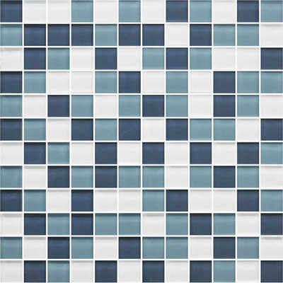 American Olean American Olean Color Appeal Glass Blends Mosaic 1 x 1 Blue Moon Tile & Stone