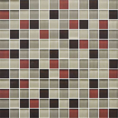 American Olean American Olean Color Appeal Glass Blends Mosaic 1 x 1 Earth Fire Tile & Stone