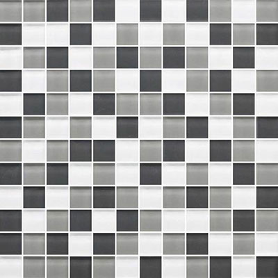 American Olean American Olean Color Appeal Glass Blends Mosaic 1 x 1 Silver Spring Tile & Stone
