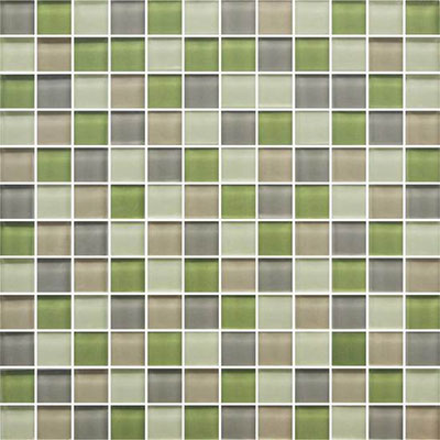 American Olean American Olean Color Appeal Glass Blends Mosaic 1 x 1 Willow Brook Tile & Stone