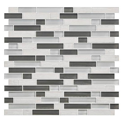 American Olean American Olean Color Appeal Glass Blends Random Mosaic 1 x 1 Mountain Morning Tile & Stone