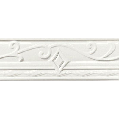 American Olean American Olean Designer Elegance Accents Ice White Portofino 3 x 8 Accent Strip Tile & Stone