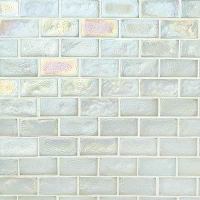 American Olean American Olean Garden Oasis Brick Joint Mosaic Calla Lily White Tile & Stone