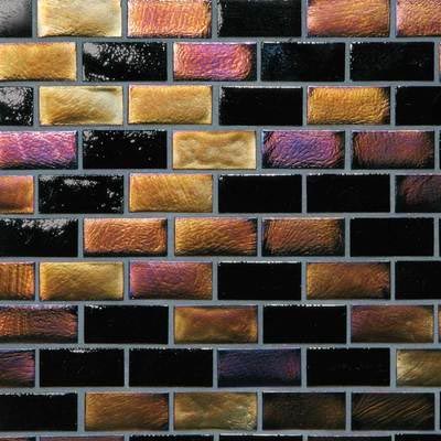 American Olean American Olean Garden Oasis Brick Joint Mosaic Earthen Bronze Tile & Stone