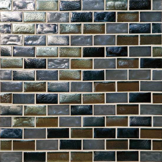 American Olean American Olean Garden Oasis Brick Joint Mosaic Evening Fields Blend Tile & Stone