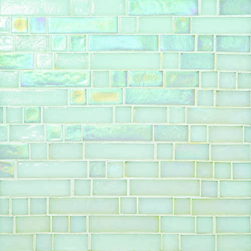 American Olean American Olean Garden Oasis Random Linear Mosaic Calla Lilly White Solid Tile & Stone