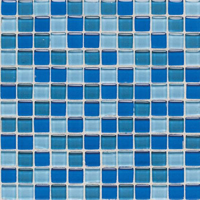 American Olean American Olean Legacy Glass Mosaic 1 x 1 Blends Blue Blend Tile & Stone