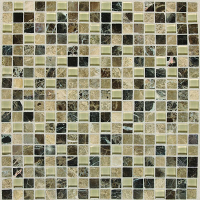 American Olean American Olean Legacy Glass Mosaic 5/8 x 5/8 Blends Tannery Blend Tile & Stone