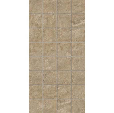 American Olean American Olean Stone Claire 3 x 3 Mosaic 12 x 24 Sheet Russet Mosaic Tile & Stone