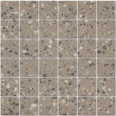 American Olean American Olean Unglazed Porcelain Mosaics with Clearface 2 x 2 Mushroom-Speckle Group 2 Tile & Stone