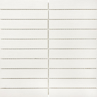 Anatolia Tile & Stone Anatolia Tile & Stone Sassi Mosaics Sassi White Stacked 1x6 Tile & Stone