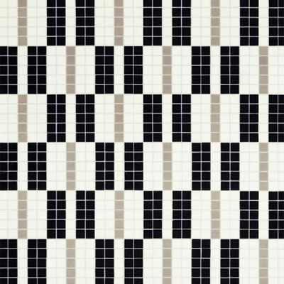 Bisazza Mosaico Bisazza Mosaico Decori 20 - Alternance Noir Blanc Tile & Stone