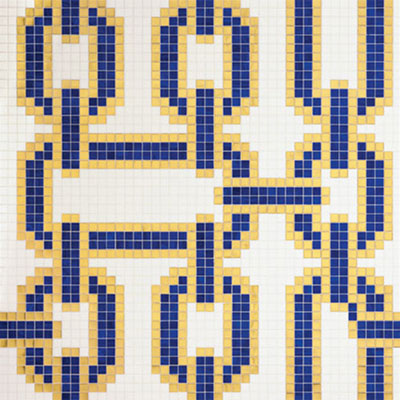 Bisazza Mosaico Bisazza Mosaico Decori 20 - Chains Blue Tile & Stone