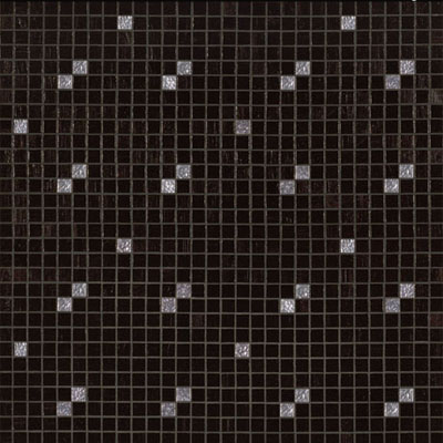 Bisazza Mosaico Bisazza Mosaico Decori 20 - Diagonale Nero Oro Tile & Stone