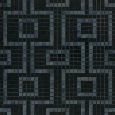 Bisazza Mosaico Bisazza Mosaico Decori 20 - Labirinto Nero Tile & Stone