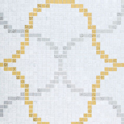 Bisazza Mosaico Bisazza Mosaico Decori 20 - Liaisons Bianco Tile & Stone