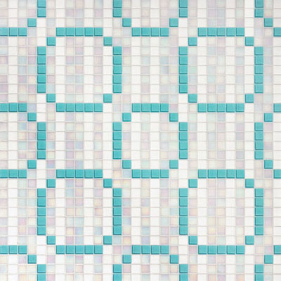 Bisazza Mosaico Bisazza Mosaico Decori 20 - Rings Blue Tile & Stone