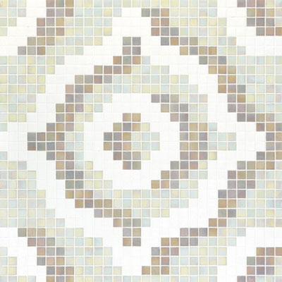 Bisazza Mosaico Bisazza Mosaico Decori 20 - Velvet White Tile & Stone