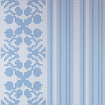 Bisazza Mosaico Bisazza Mosaico Decori Opus Romano - Wallpaper Blue Tile & Stone