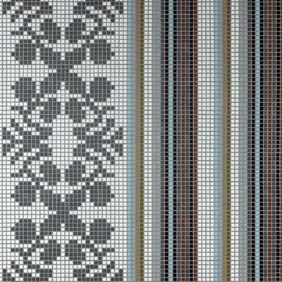 Bisazza Mosaico Bisazza Mosaico Decori Opus Romano - Wallpaper Grey Tile & Stone