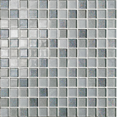Casa Italia Casa Italia Crystal-A Trasparenze Glitter Mix Mosaic 1 x 1 Argento (233S-N) Tile & Stone