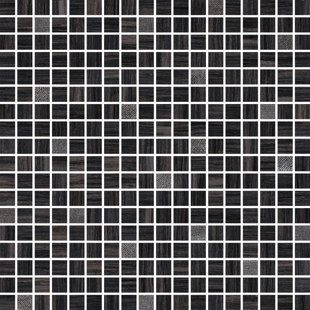 Cerdomus Cerdomus Avenue Mosaic 5/8 x 5/8 Black Polished Tile & Stone