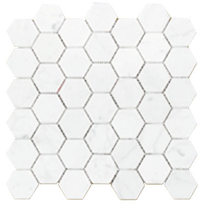 Chesapeake Flooring Chesapeake Flooring Glazed Porcelain Mosaics Hexagon White Tile & Stone