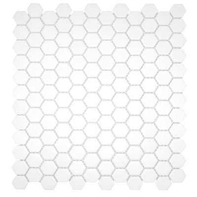 Chesapeake Flooring Chesapeake Flooring Glazed Porcelain Mosaics Hexagon White Tile & Stone