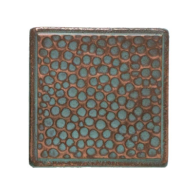 Daltile Daltile Castle Metals Aged Copper Hammered Dot Tile & Stone