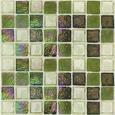 Daltile Daltile Egyptian Glass Mosaics 1 x 1 Blends Topaz Melange Tile & Stone