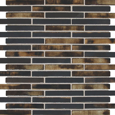 Daltile Daltile Fashion Accents Illumini 5/8 x 3 Mosaic F016 Umber Tile & Stone