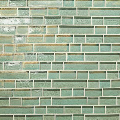 Daltile Daltile Glass Horizons Random Linear Mosaic Sea Glass Random Linear Mosaic Tile & Stone