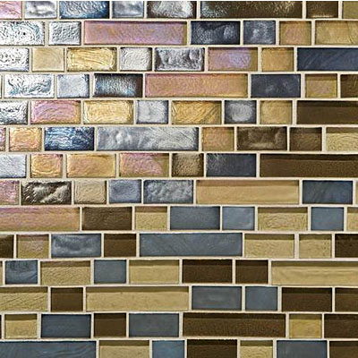 Daltile Daltile Glass Horizons Random Linear Mosaic Blends Pacific Blend Random Linear Mosaic Tile & Stone