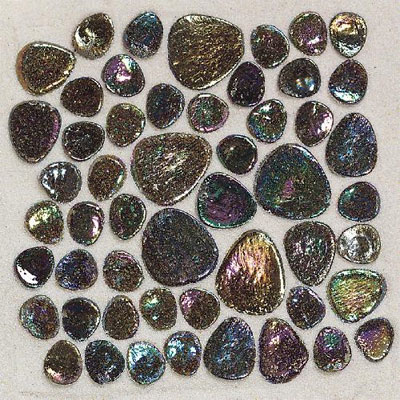 Daltile Daltile Glass Pebbles Mosaic Shell Iridescent Tile & Stone