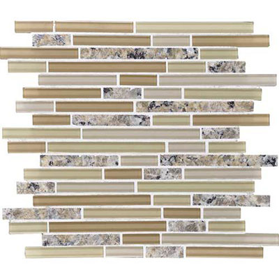 Daltile Daltile Granite Radiance Random Mosaic (PTS) New Venetian Gold Blend Tile & Stone