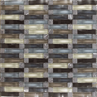 Daltile Daltile Intertwine (PTS) Mosaic Ocean Tile & Stone