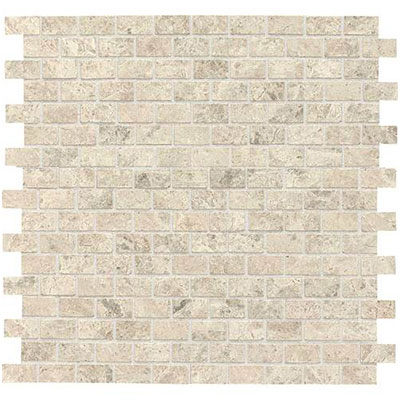 Daltile Daltile Limestone Brick Joint Mosaic Arctic Gray Polished Tile & Stone
