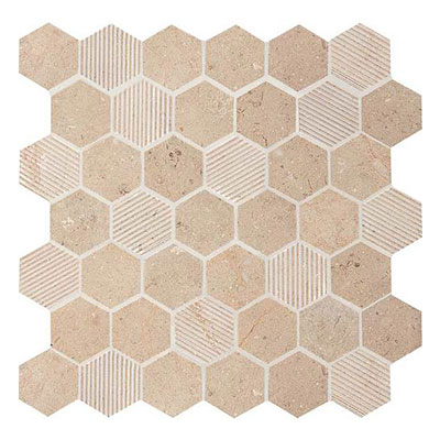 Daltile Daltile Limestone Hexagon Mosaic Corton Blend Tile & Stone