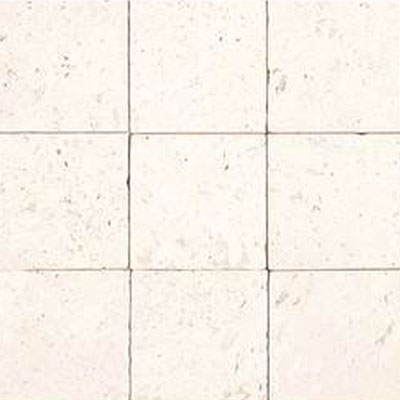 Daltile Daltile Limestone 4 x 4 Blavet Blanc Tumbled Tile & Stone