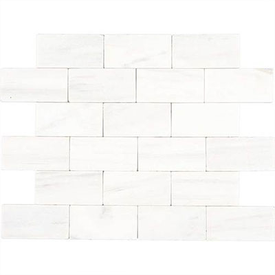 Daltile Daltile Marble 3 x 6 Contempo White Tumbled Tile & Stone
