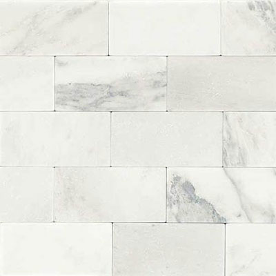 Daltile Daltile Marble 3 x 6 First Snow Elegance Tumbled Tile & Stone