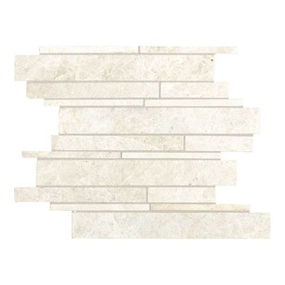 Daltile Daltile Marble Random Linear Mosaic White Cliff Tile & Stone