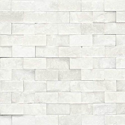 Daltile Daltile Marble Split Face Mosaic First Snow Elegance Tile & Stone