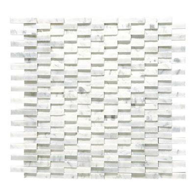 Daltile Daltile Marble Mosaics - Unique Shapes Carrara White Cladding Mosaic Tile & Stone