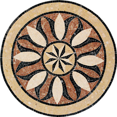 Daltile Daltile Medallions - Stone Medallions Bussola Polished Tile & Stone