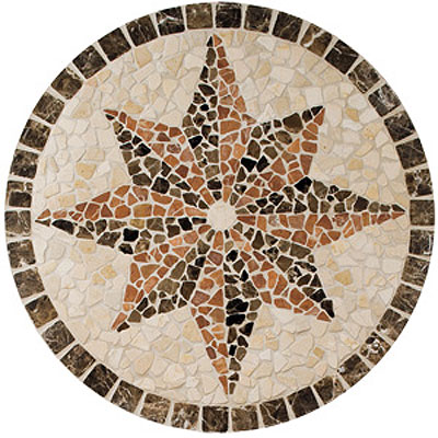 Daltile Daltile Medallions - Tumbled Stone Northern Star Tumbled Tile & Stone