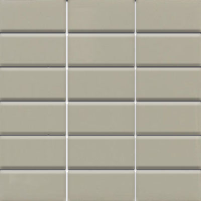 Daltile Daltile Modern Dimensions Mosaics 2 x 4 Architectural Gray Matte Tile & Stone