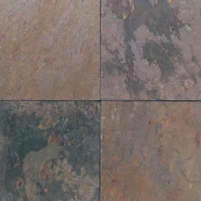 Daltile Daltile Tumbled Natural Stone Slate 12 x 12 TS70 Indian Multicolor Tile & Stone